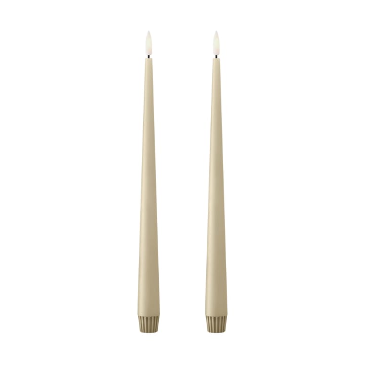 ester & erik kronelys LED 30 cm 2-pk - 14 Pale ginger - Ester & erik