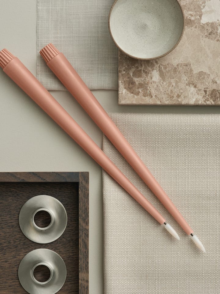 ester & erik kronelys LED 30 cm 2-pk, 20 Rosy caramel ester & erik