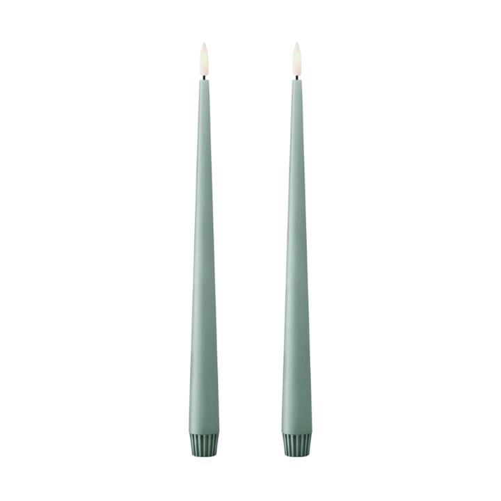 ester & erik kronelys LED 30 cm 2-pk - 67 Jade stone - Ester & erik