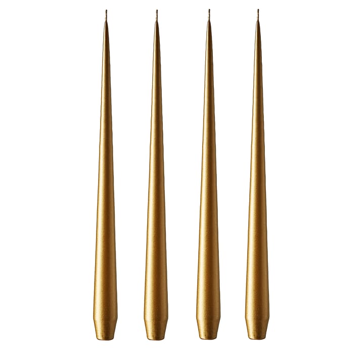 ester & erik lys 32 cm 4-pakning metallic - Gold - Ester & erik