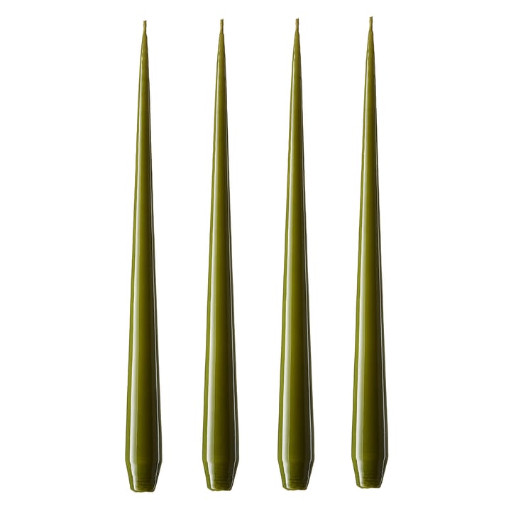 ester & erik lys 32 cm 4-pakning olive glow - Lakkert - Ester & erik