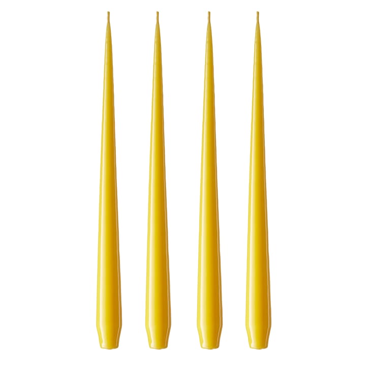 ester & erik lys 4-stk. lakket - dark Lemon drop 15/2-0, 32 cm - Ester & erik