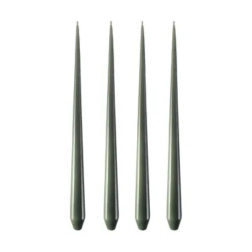 ester & erik lys 4-stk. lakket - green soil, 42 cm - ester & erik