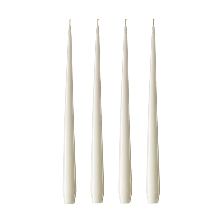 ester & erik lys 4-stk. lakket - ivory, 42 cm - Ester & erik
