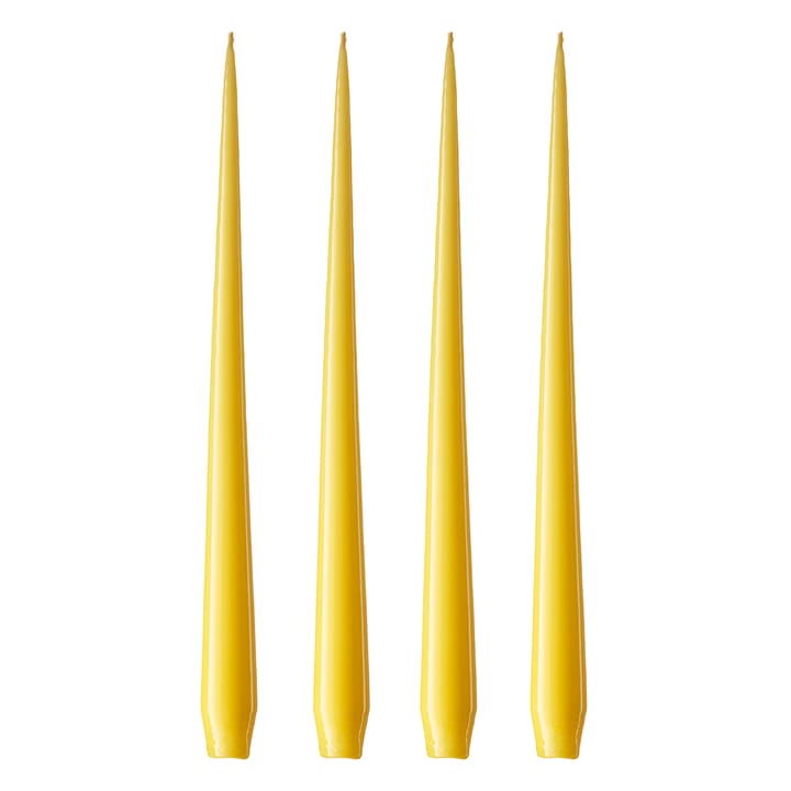 ester & erik lys 4-stk. lakket - Lemon drop 15-0, 42 cm - Ester & erik