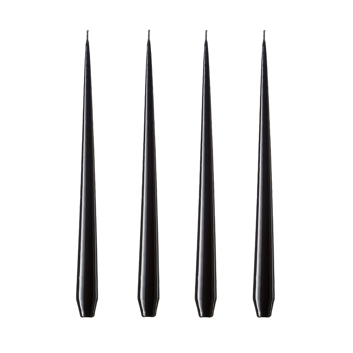 ester & erik ester & erik lys 4-stk. lakket Raw black, 32 cm