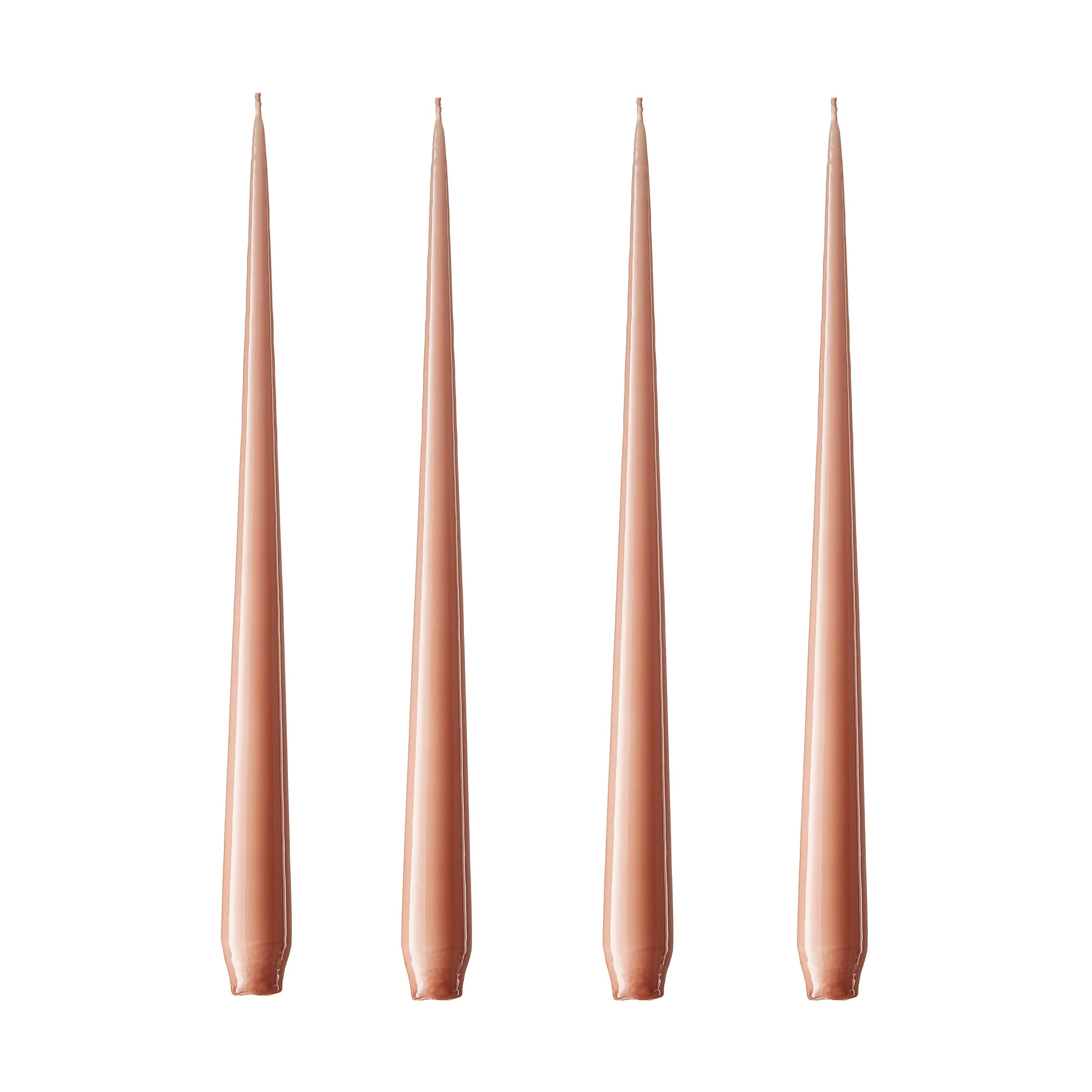 ester & erik lys 4-stk. lakket, rosy caramel, 32 cm ester & erik