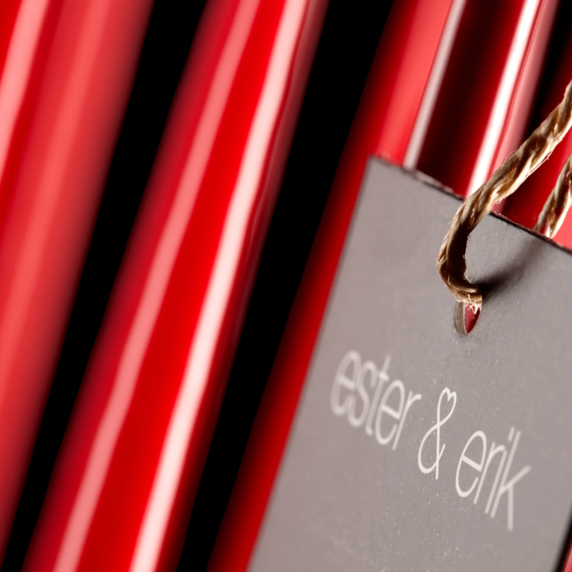 ester & erik lys 4-stk. lakket, winter berry, 32 cm ester & erik