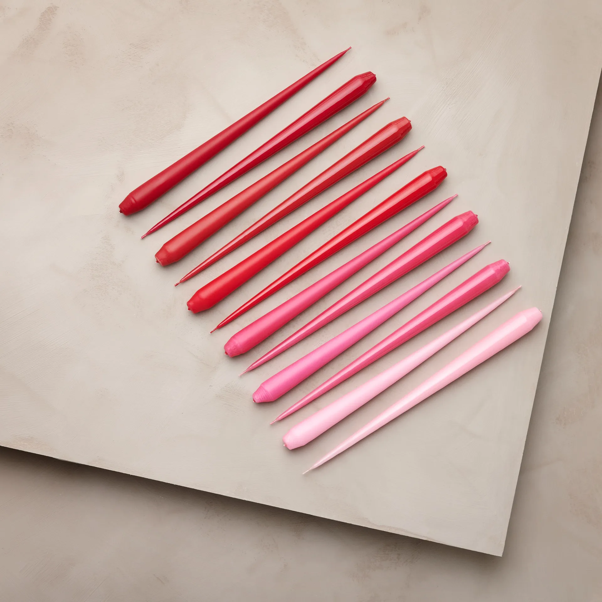 ester & erik lys 4-stk. lakket, winter berry, 32 cm ester & erik