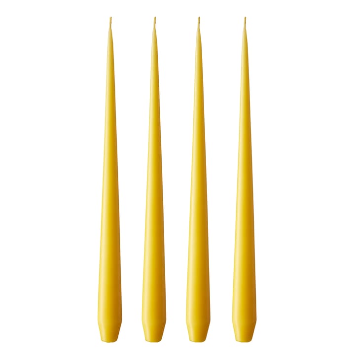 ester & erik lys 4-stk. matt - dark Lemon drop 15/2, 42 cm - Ester & erik