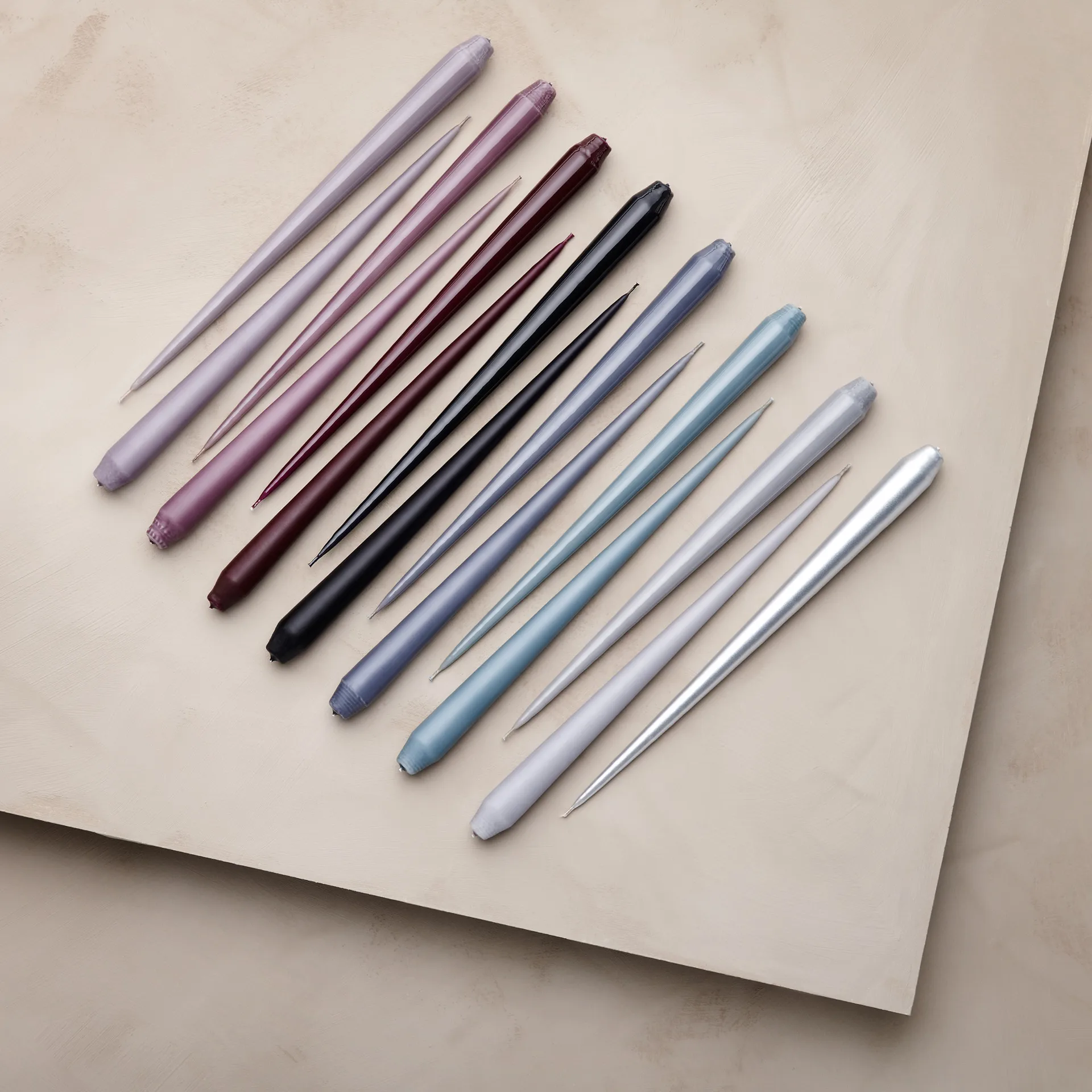 ester & erik lys 4-stk. matt, raw black, 32 cm ester & erik