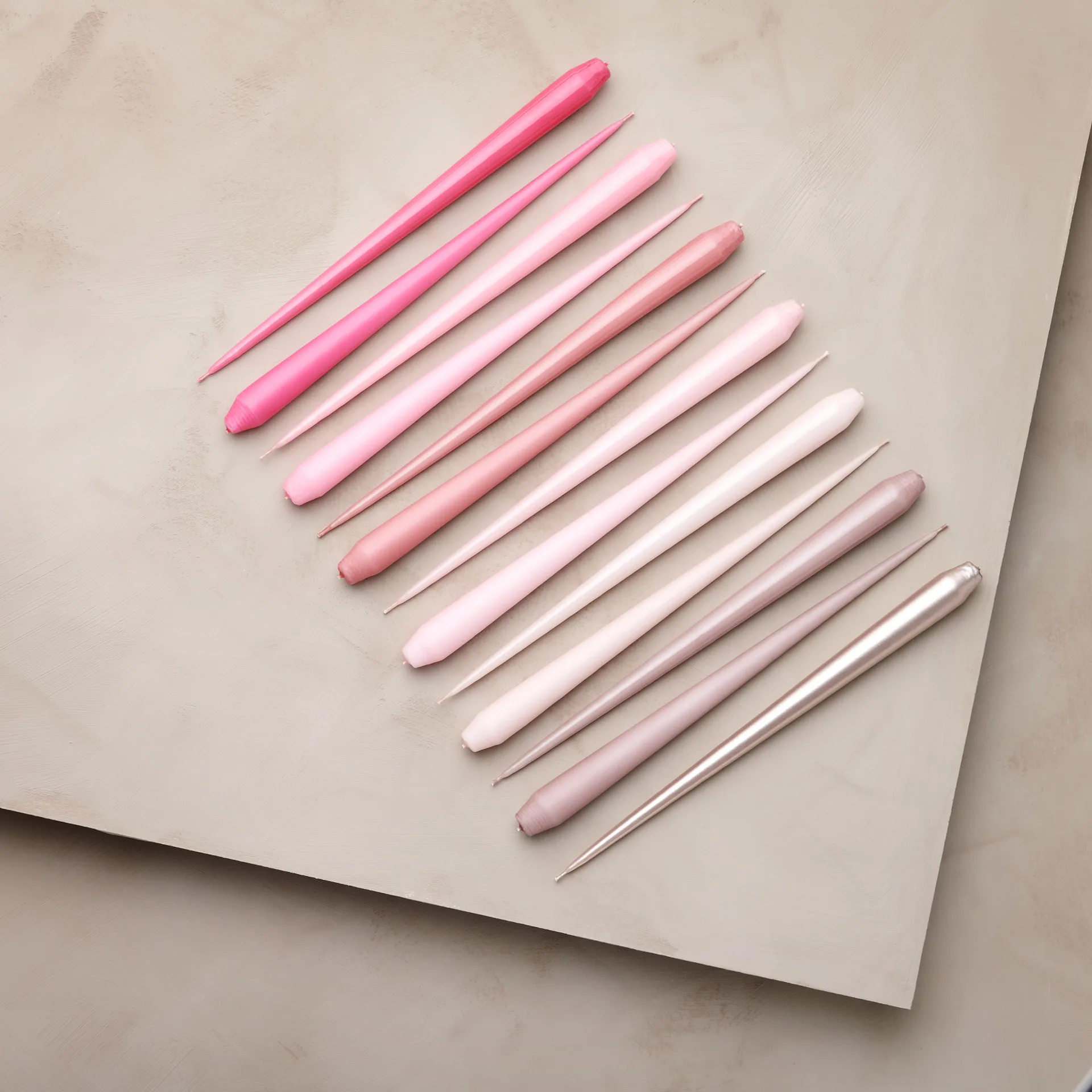 ester & erik lys 4-stk. matt, Rosewater 51, 32 cm ester & erik