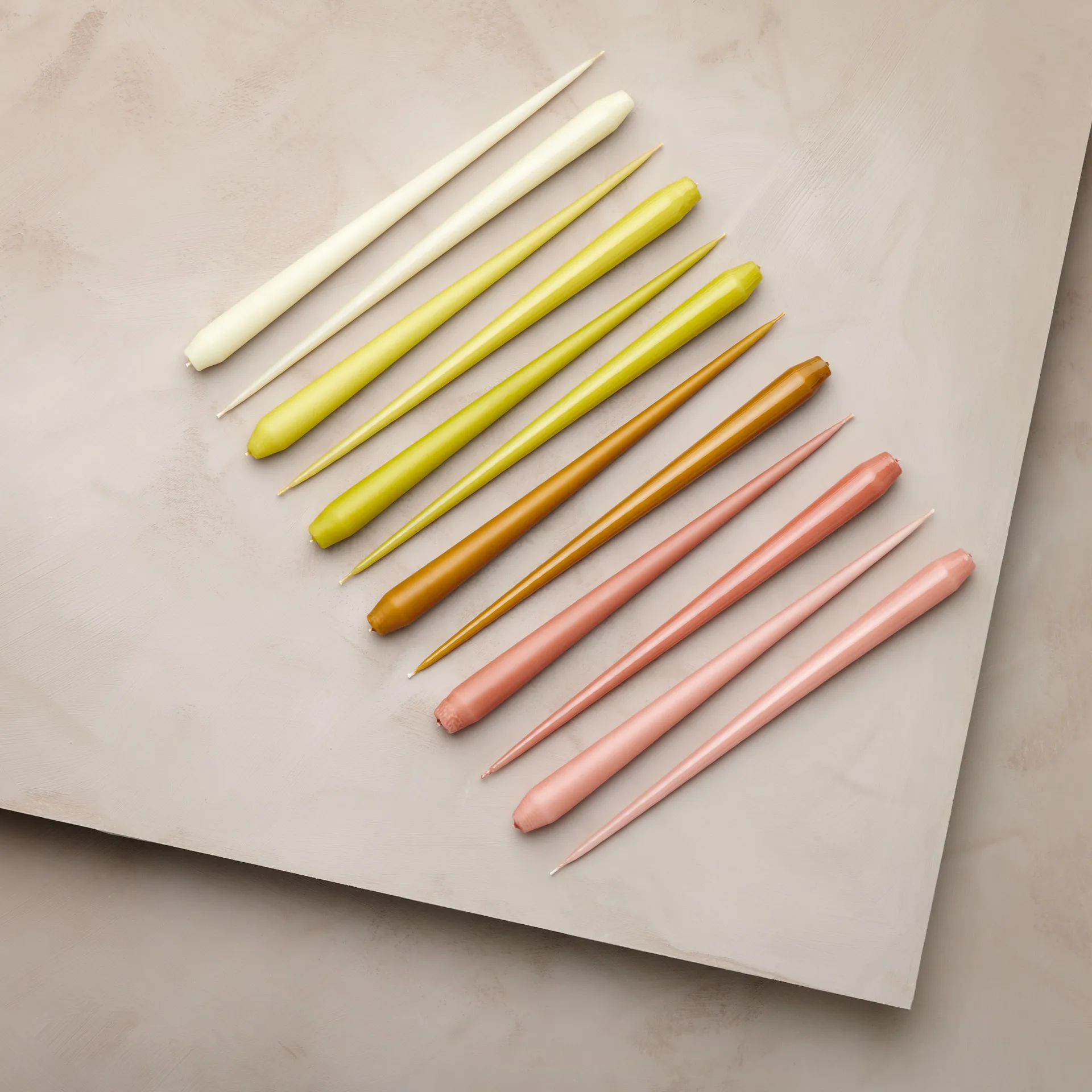 ester & erik lys 4-stk. matt, rosy caramel, 32 cm ester & erik