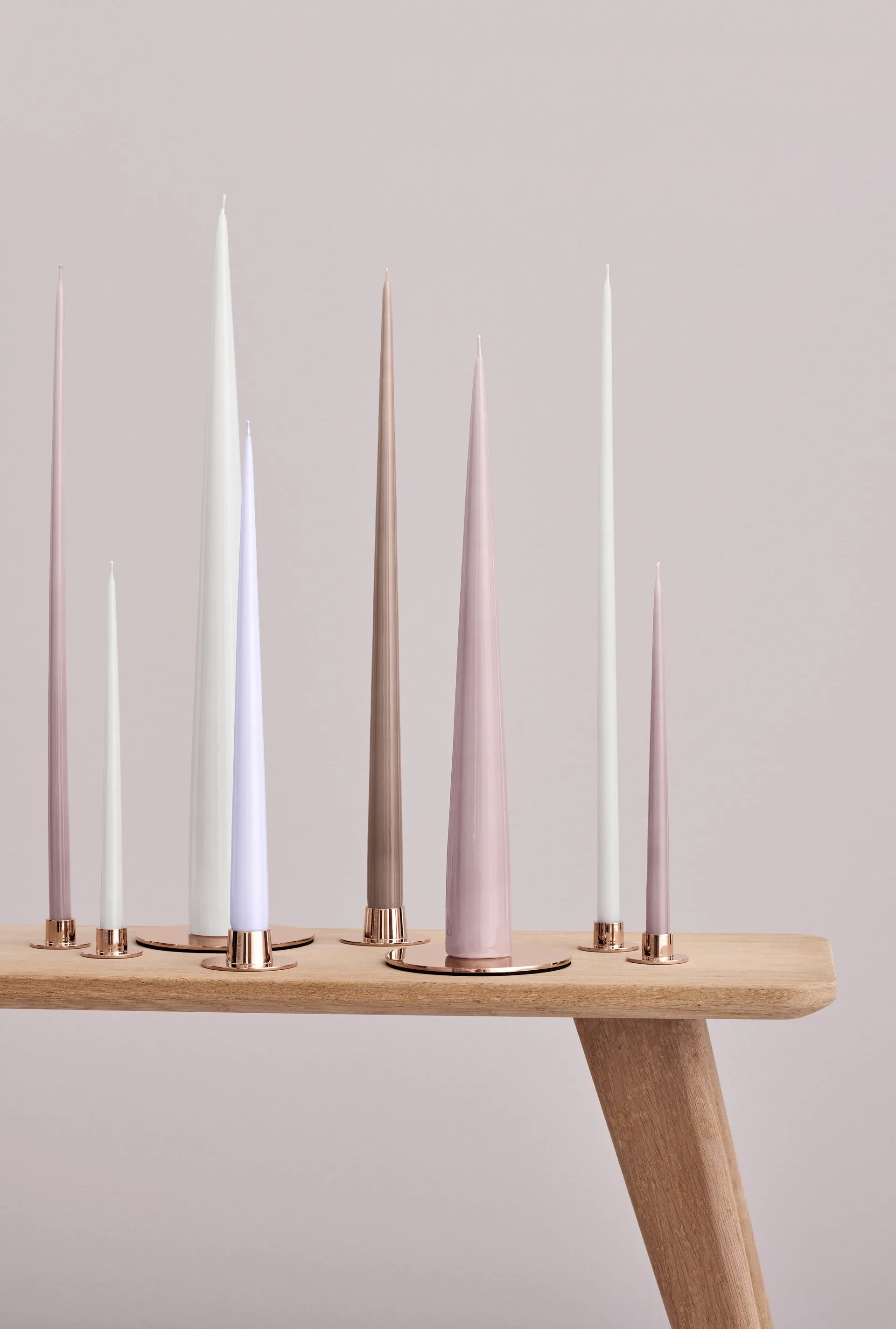 ester & erik lysestake blank 2-stk., Roségull ester & erik