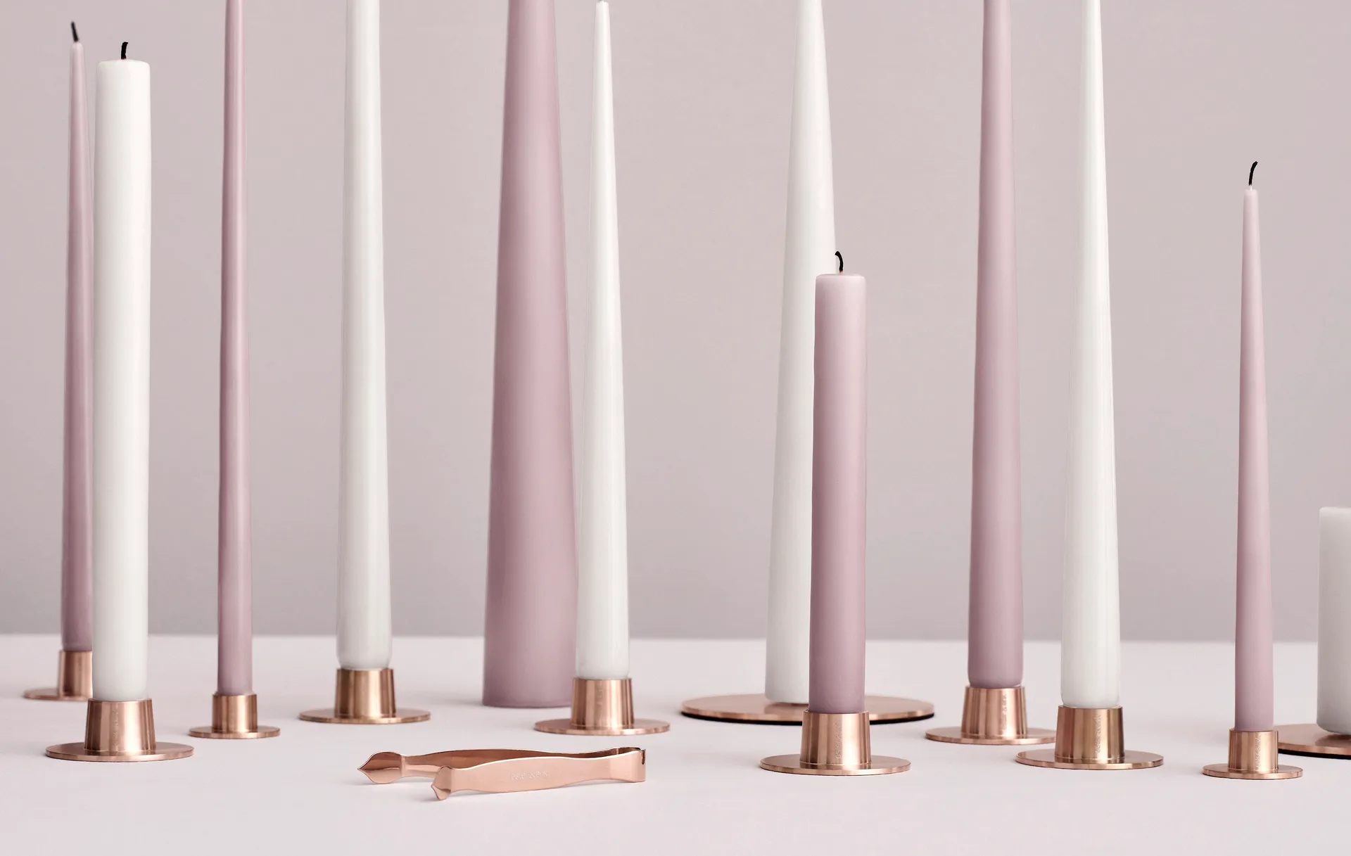 ester & erik lysfat Ø12 cm matt, Roségull ester & erik