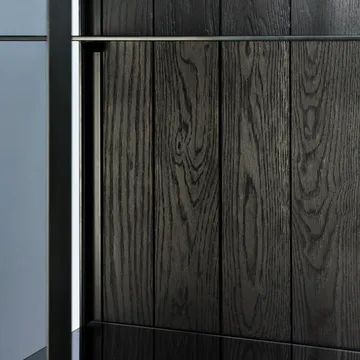 Anders sidebord - Sort 2 glassdører metall - Ethnicraft