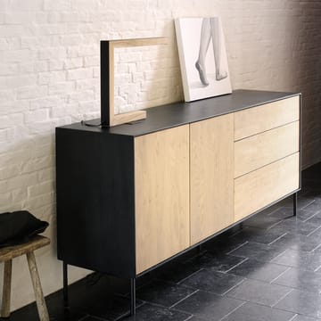 Blackbird sidebord - Sort eik 2 dører 3 skuffer - Ethnicraft