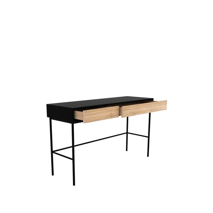 Blackbird skrivebord, Sort eik 2 skuffer-Sort stativ Ethnicraft