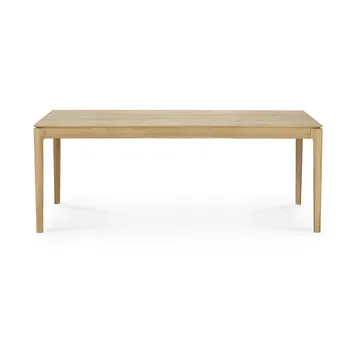 Bok spisebord 200/300 x 100 x 76 cm - Hardvoksoljet eik - Ethnicraft