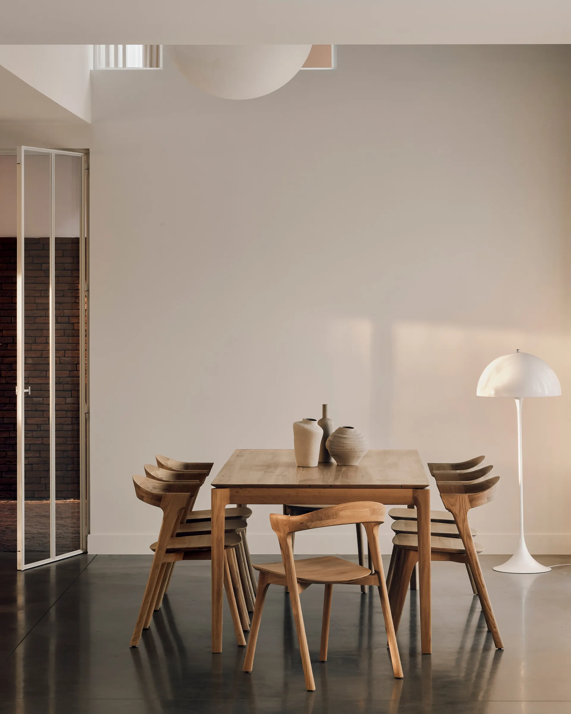 Bok spisebord 200/300 x 100 x 76 cm, Hardvoksoljet eik Ethnicraft