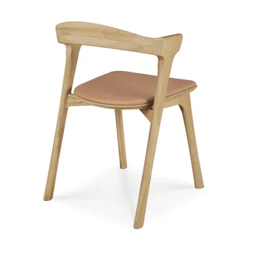 Bok stol - Lakkert eik-lær Sienna - Ethnicraft