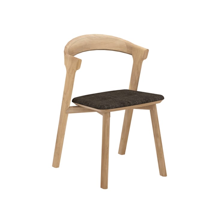 Bok stol med stoffsete - Mørkebrun pute - Ethnicraft