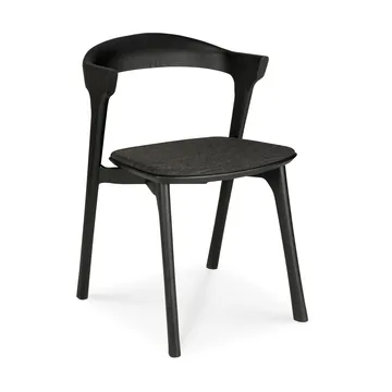 Bok stol - Svartlakkert eik-stoff Soft black - Ethnicraft