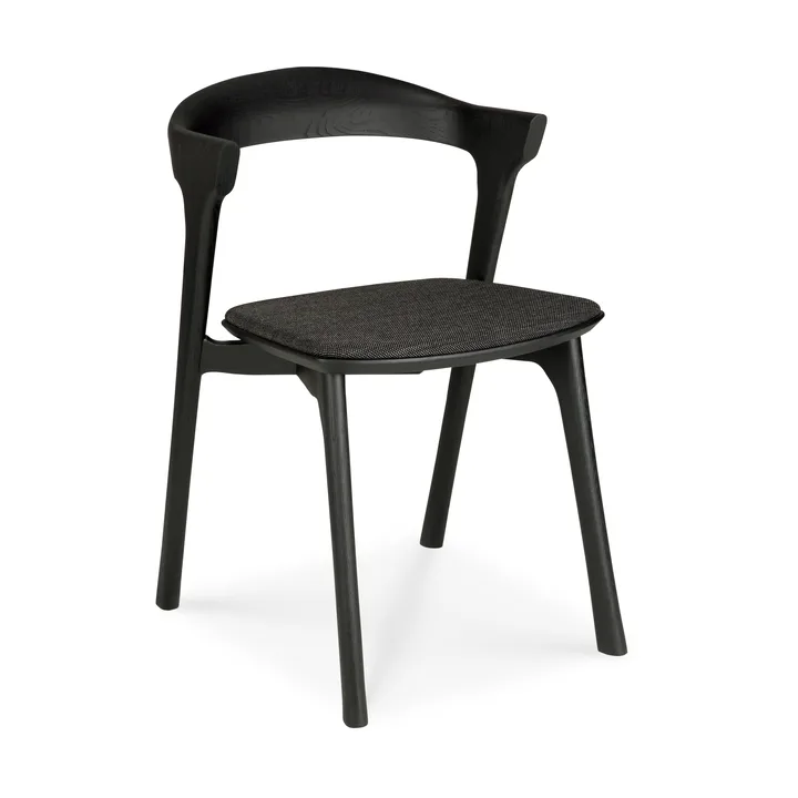 Bok stol - Svartlakkert eik-stoff Soft black - Ethnicraft