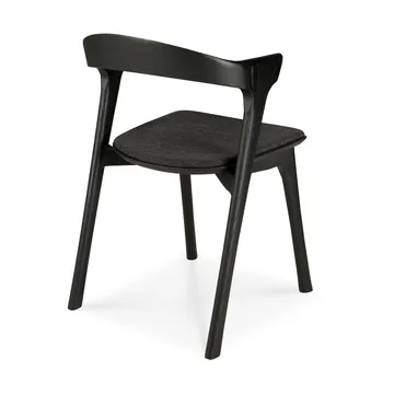 Bok stol - Svartlakkert eik-stoff Soft black - Ethnicraft