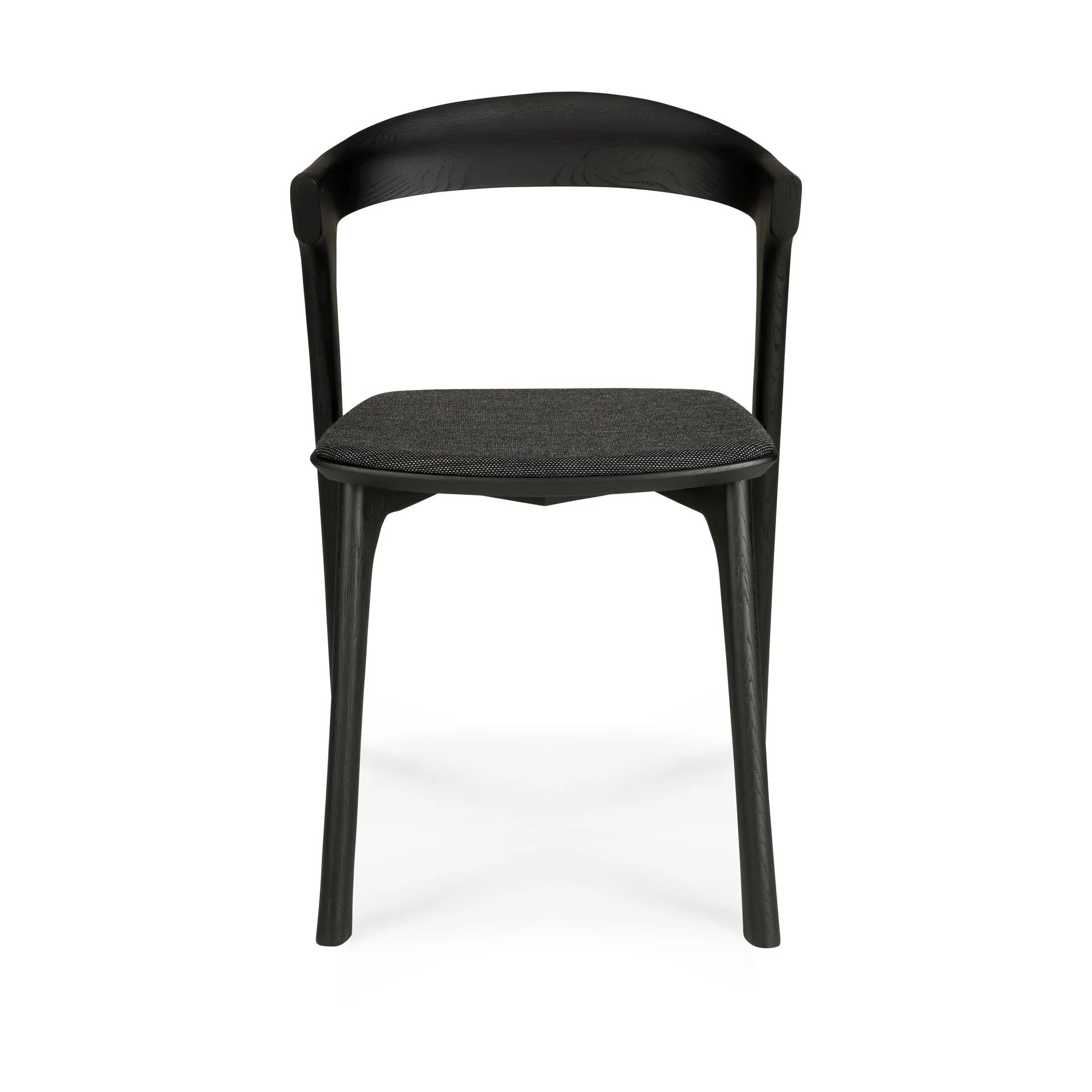 Bok stol, Svartlakkert eik-stoff Soft black Ethnicraft