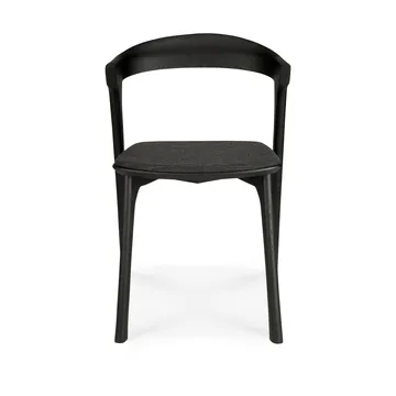 Bok stol - Svartlakkert eik-stoff Soft black - Ethnicraft