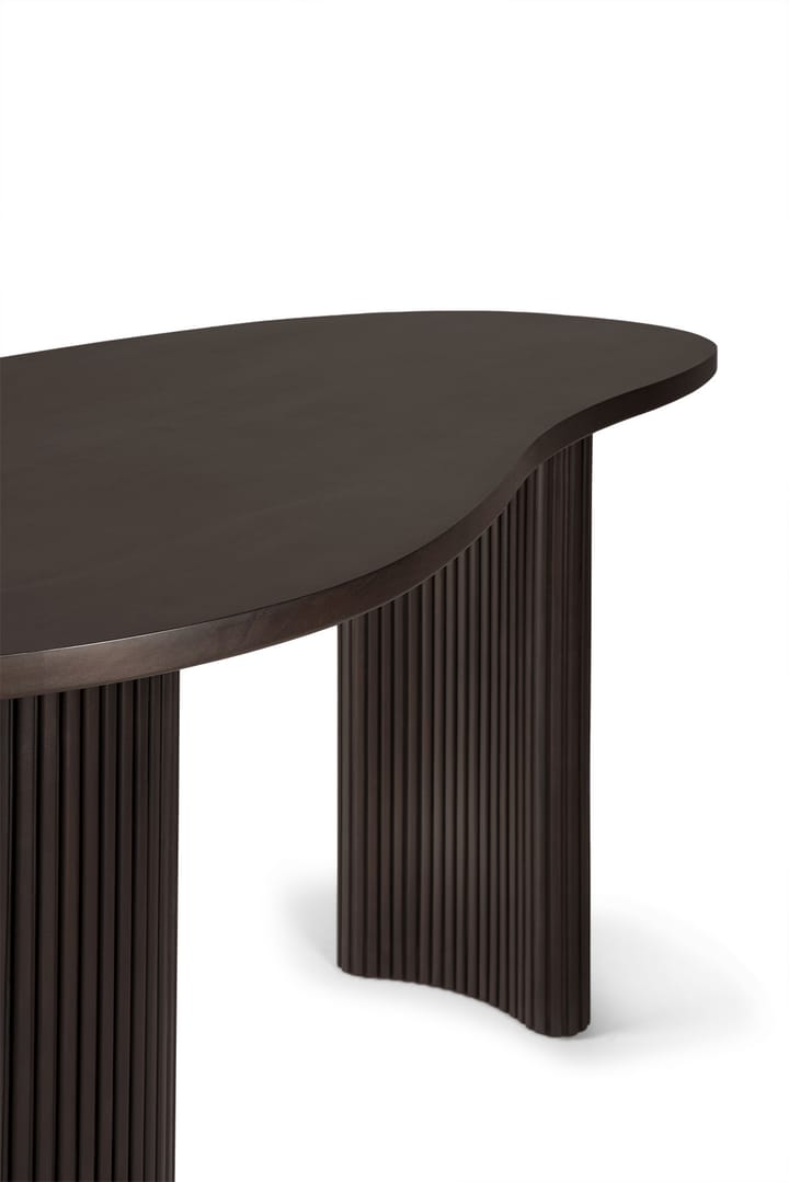 Boomerang skrivebord 160 x 83 x 76 cm - Mørkebrunbeiset mahogny - Ethnicraft