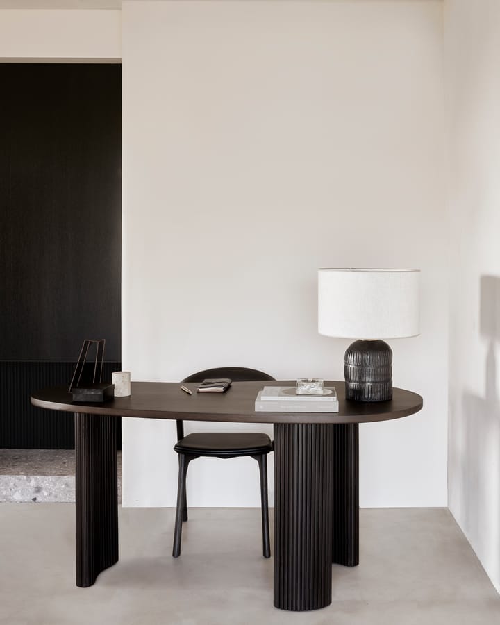 Boomerang skrivebord 160 x 83 x 76 cm - Mørkebrunbeiset mahogny - Ethnicraft