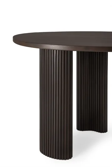 Boomerang skrivebord - Mørkebrunbeiset mahogny, 160x83x76 cm - Ethnicraft