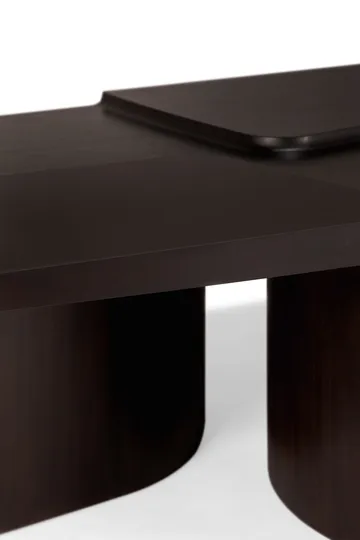 Brutalist sofabord - Rose brown mahogany, 143x75 cm - Ethnicraft