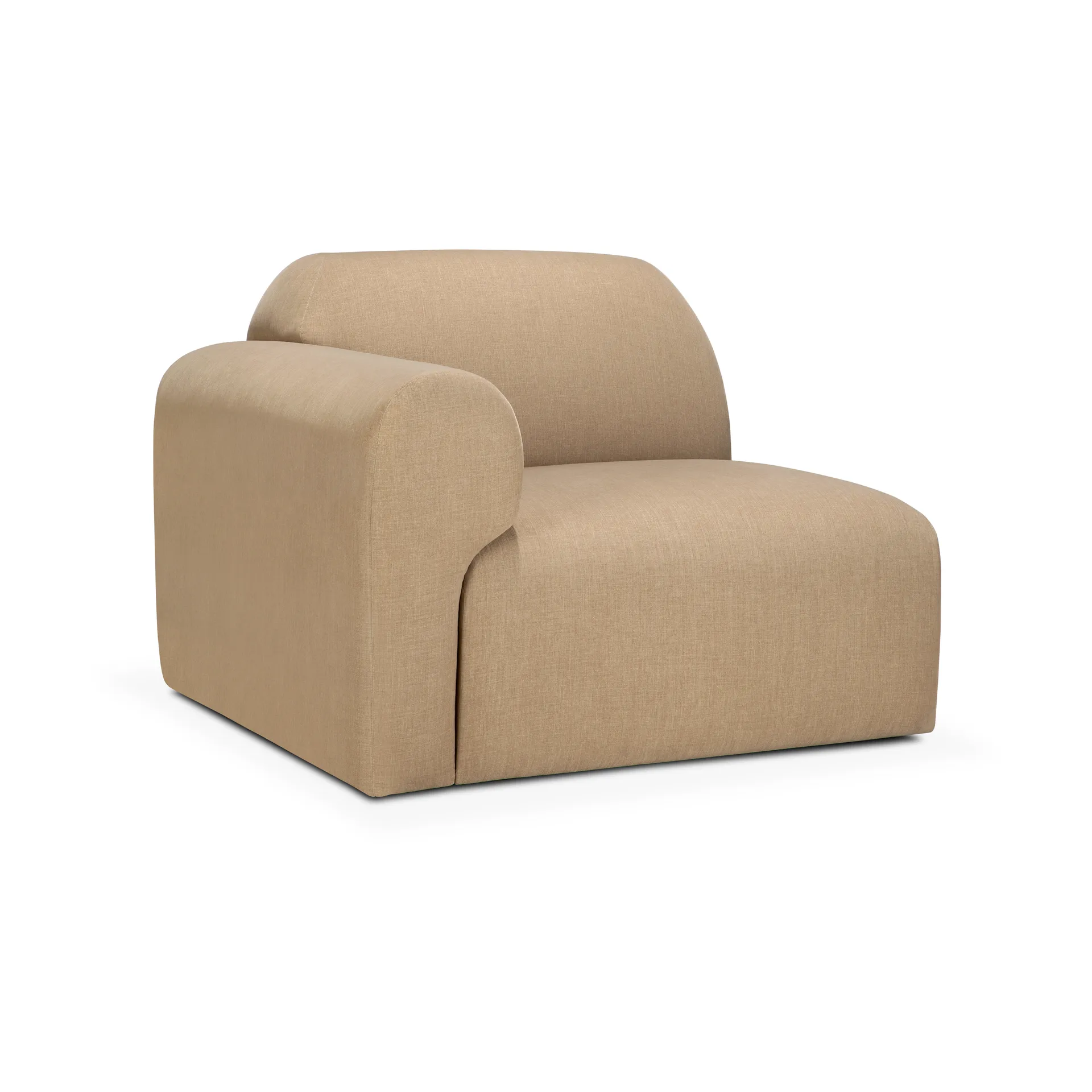 Bulky modulsofa avslut armlene høyre, Light sepia Ethnicraft