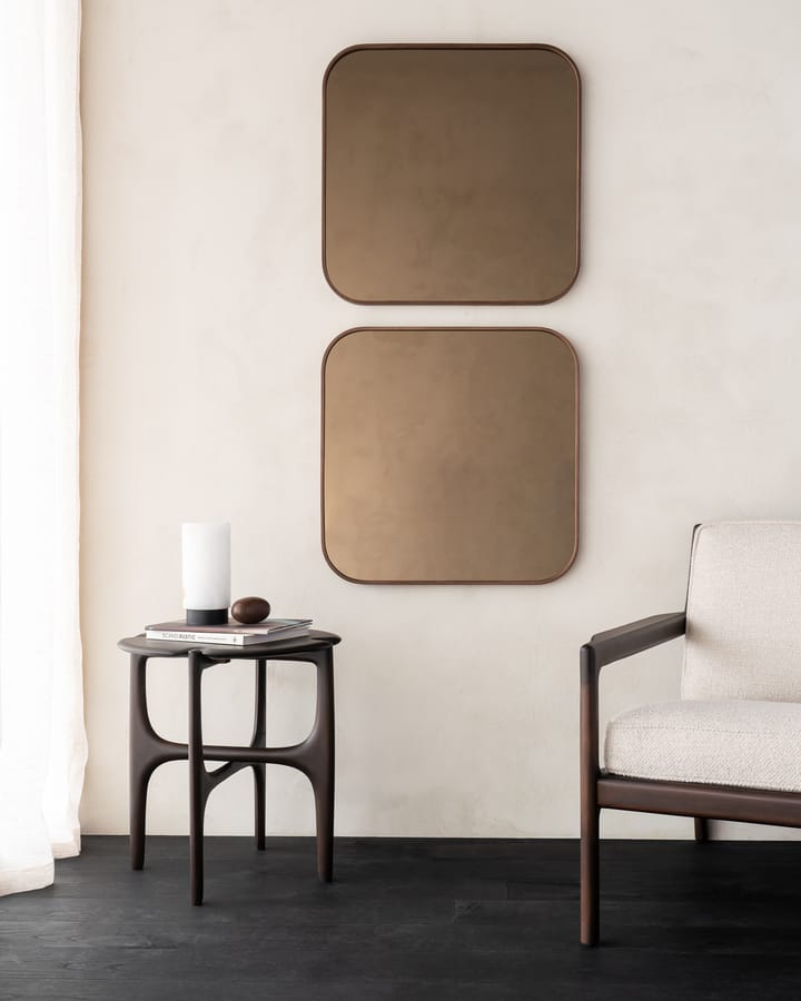 Camber veggspeil 60 x 60 cm, Bronze-wooden frame Ethnicraft