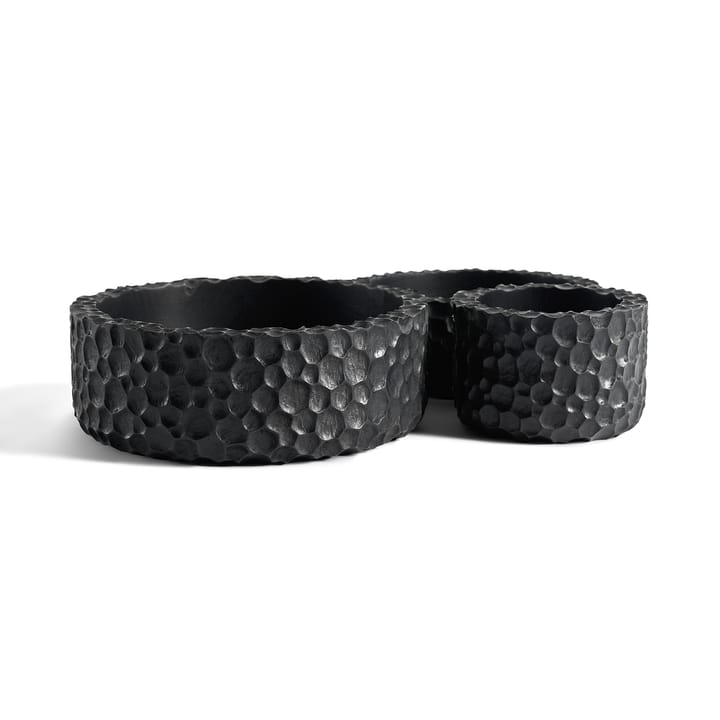 Chopped bowls set med 3, Lakkert Mahogni Ethnicraft