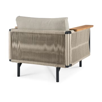 Corbey Outdoor lenestol med pute - Aluminium black-Oyster - Ethnicraft