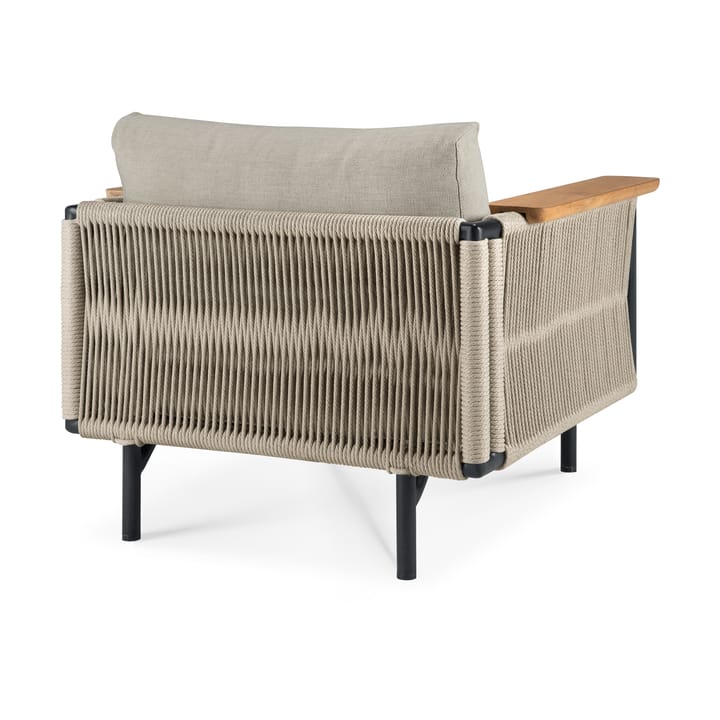 Corbey Outdoor lenestol med pute, Aluminium black-Oyster Ethnicraft