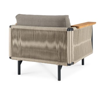Corbey Outdoor lenestol med pute - Aluminium black-Silt - Ethnicraft