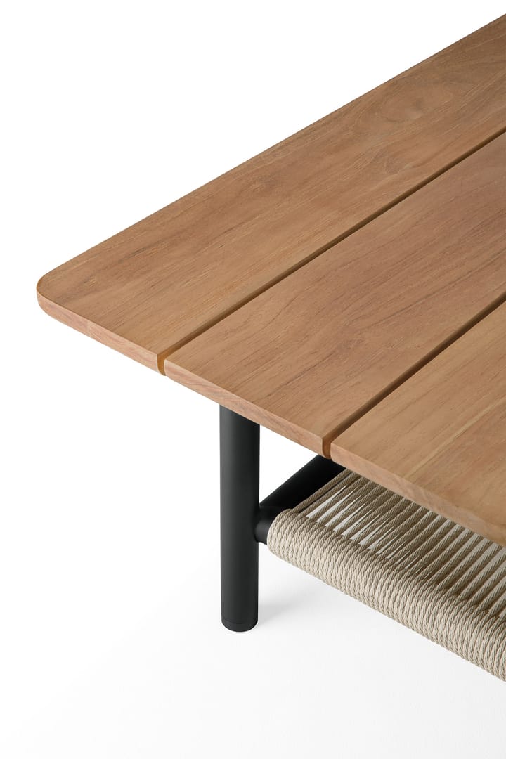 Corbey Outdoor sofabord, 120 cm, teak-aluminium svart Ethnicraft