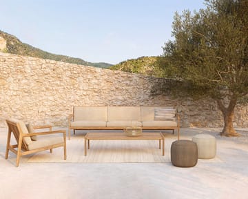 Donut outdoor pouf puff - Marsala check - Ethnicraft