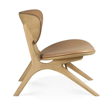 Eye loungestol - Lakkert eik-lær Sienna - Ethnicraft