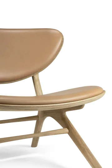 Eye loungestol - Lakkert eik-lær Sienna - Ethnicraft