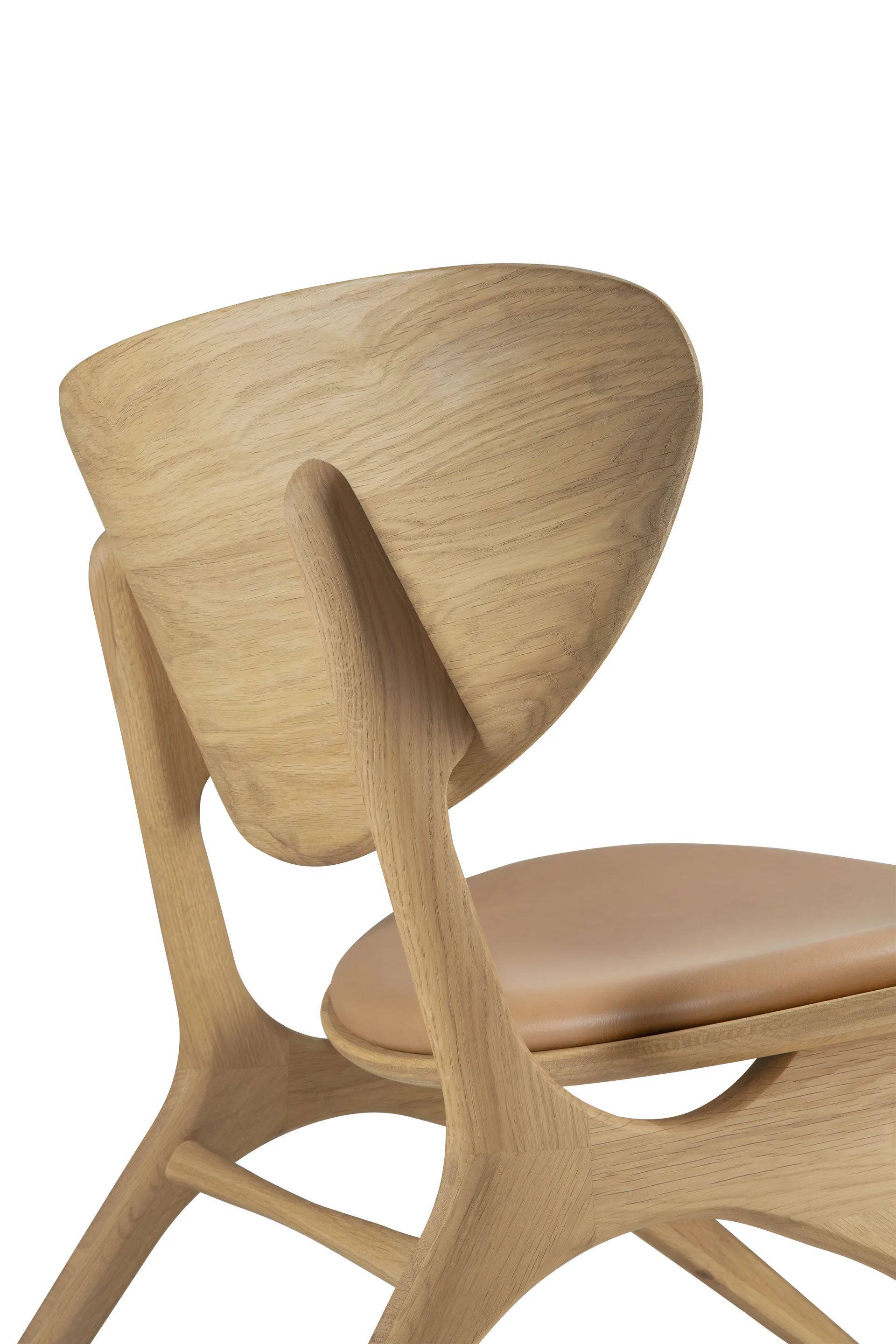 Eye loungestol, Lakkert eik-lær Sienna Ethnicraft