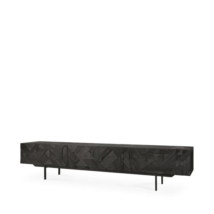 Graphic mediebenk, Svart 242 cm Ethnicraft