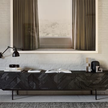 Graphic mediebenk - Svart 242 cm - Ethnicraft