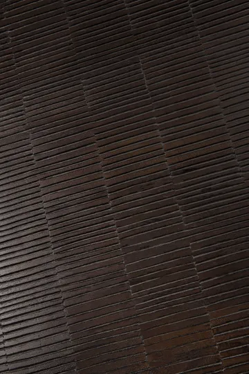 Grooves sofabord - Off black teak, 135x65 cm - Ethnicraft