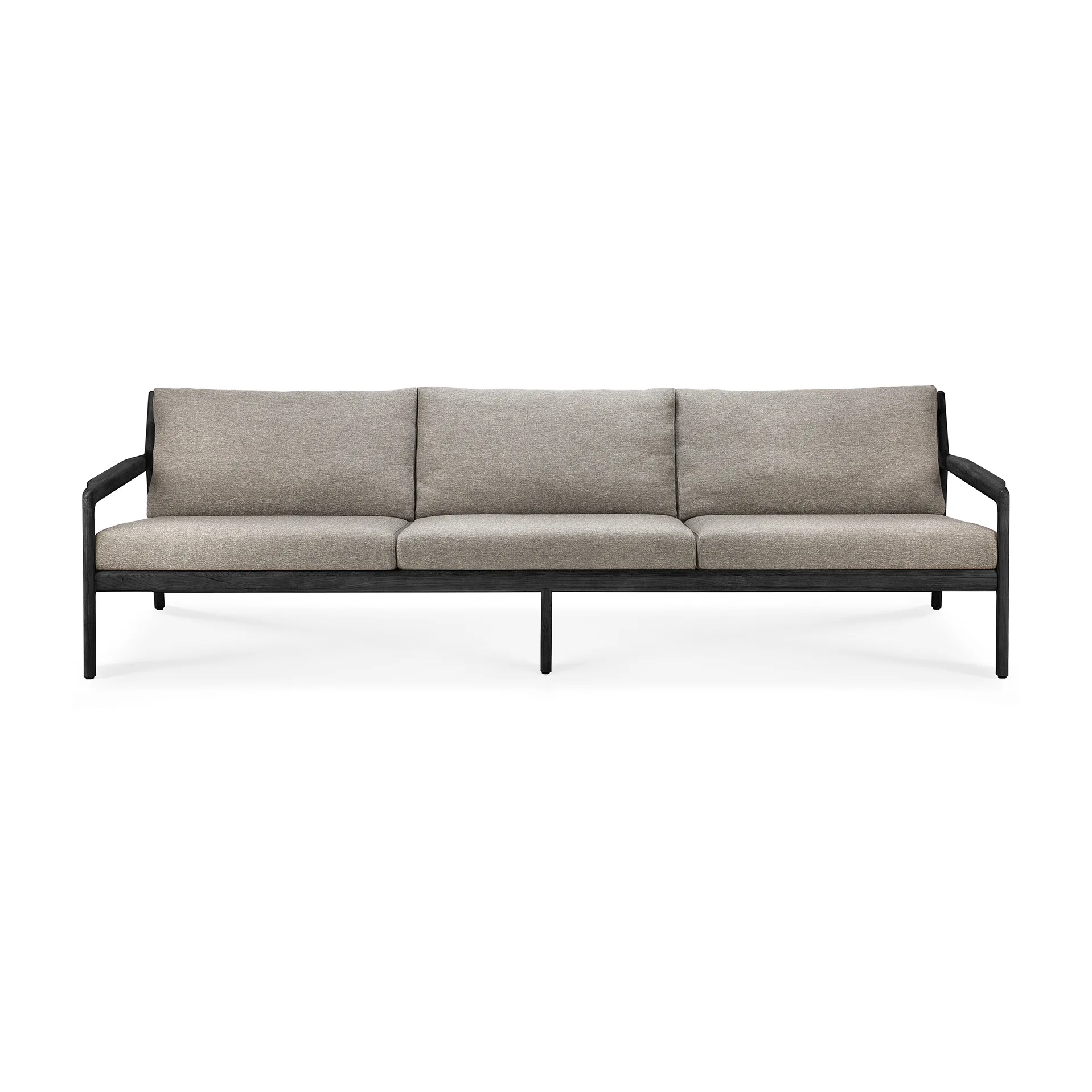 Jack outdoor 3-seters sofa svartbeiset teak, Mocha Ethnicraft